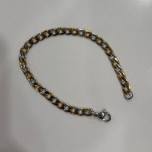 Two tone bracelet- gold and silver